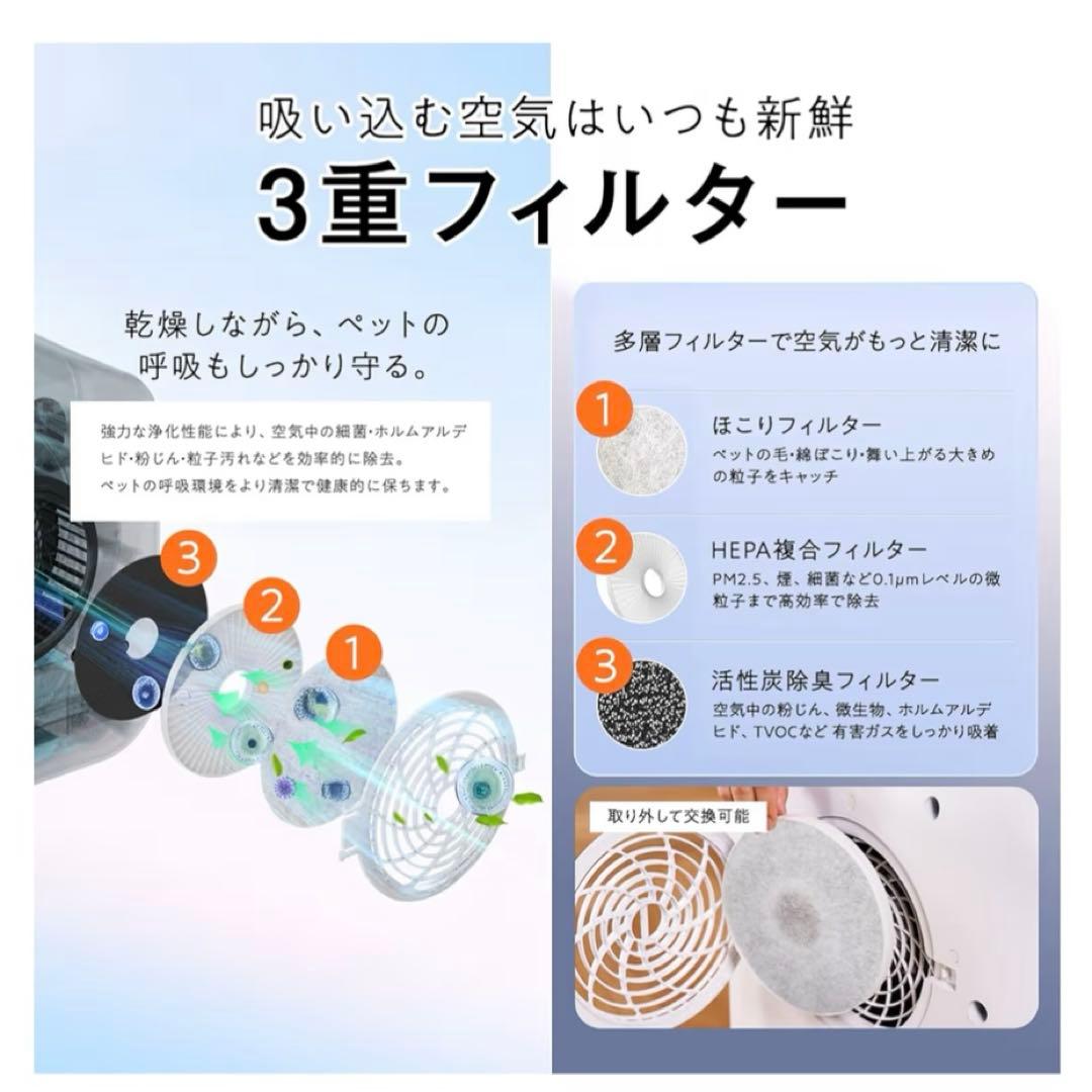 ペットドライルーム 67L モーター2基搭載 速乾 ドライヤーボックス