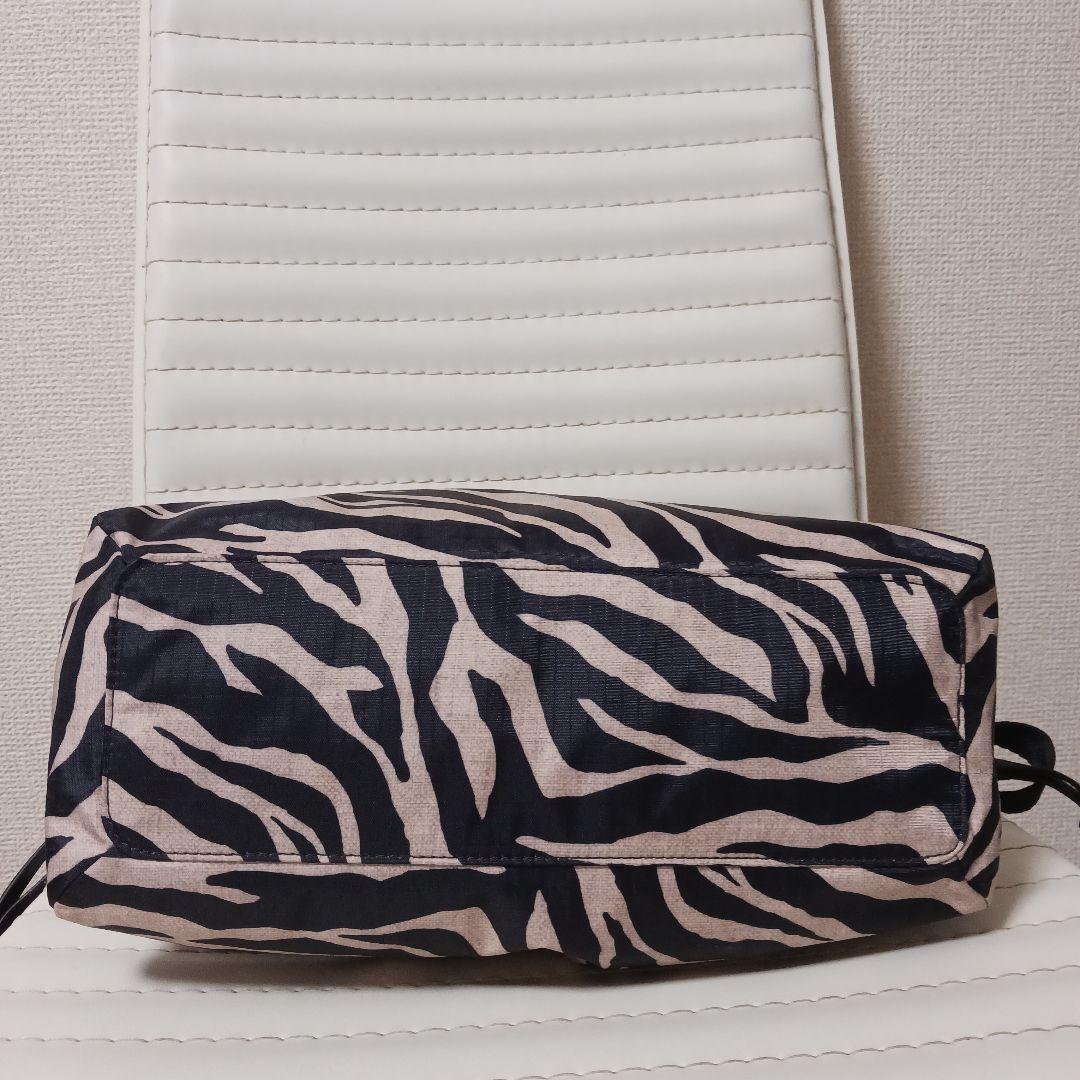 2740　レア　E/W CITY DREW STRING BAG　ゼブラ　未使用