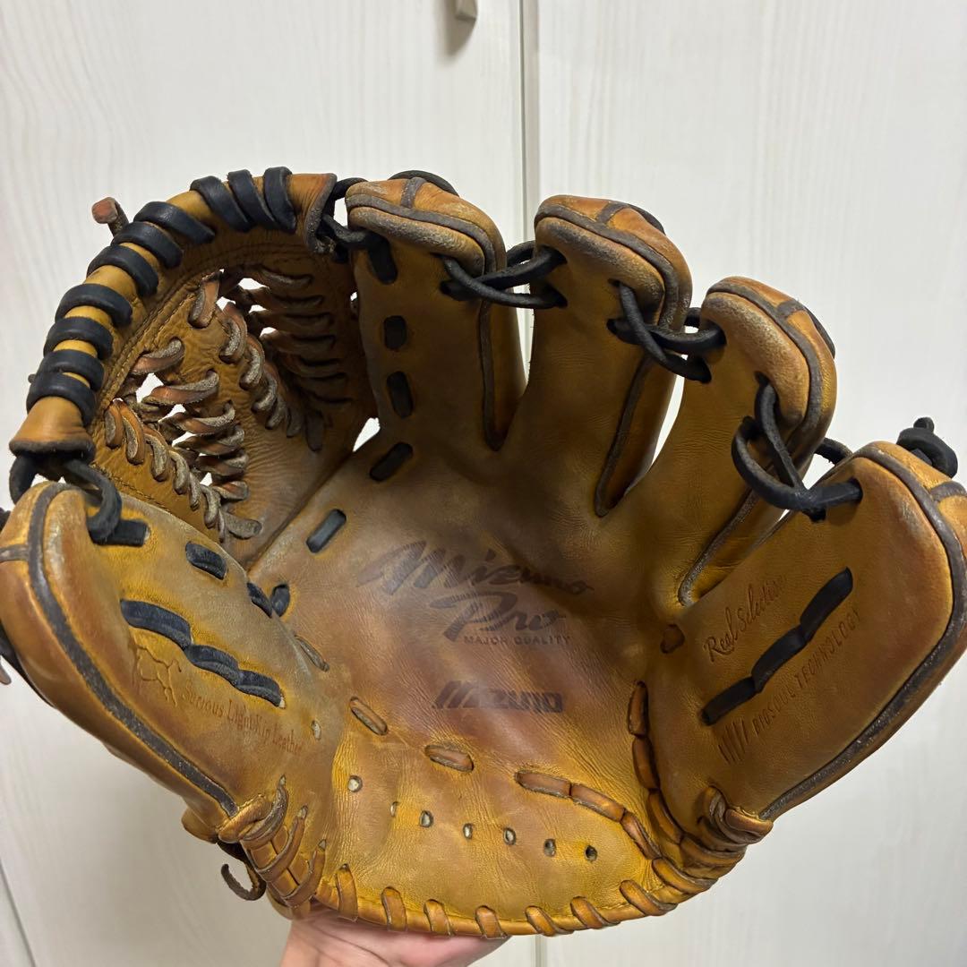 ミズノプロ (Mizuno Pro) 硬式グローブ 内野手用　イエロー