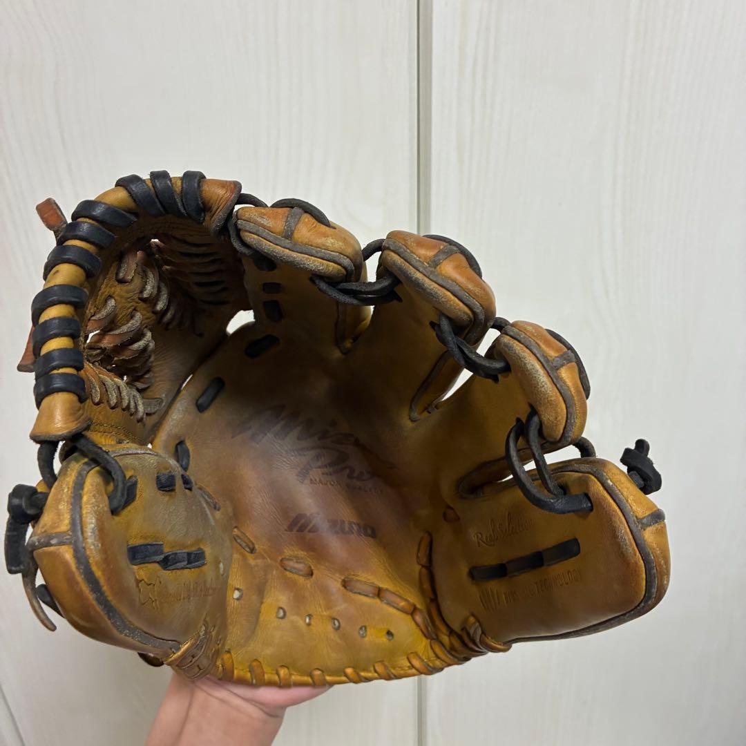 ミズノプロ (Mizuno Pro) 硬式グローブ 内野手用　イエロー