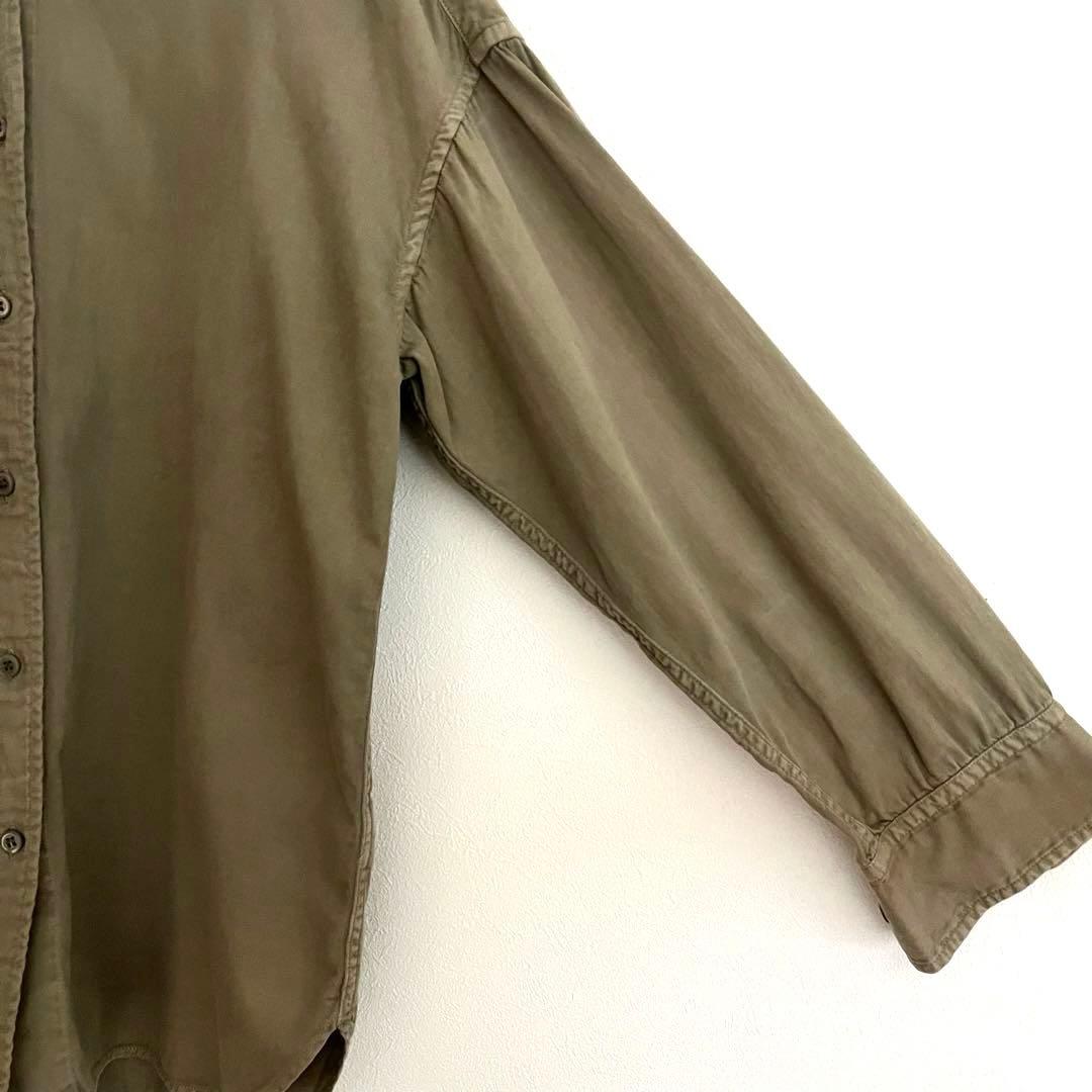 定価3.08万 ドゥーズィエムクラス badassシャツ カーキ 上質シャツ