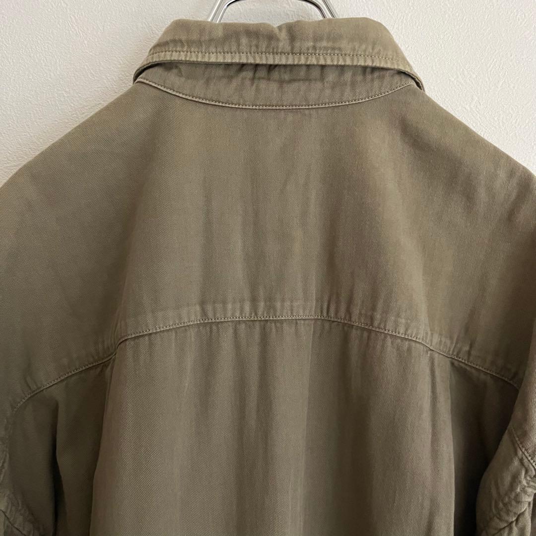 定価3.08万 ドゥーズィエムクラス badassシャツ カーキ 上質シャツ