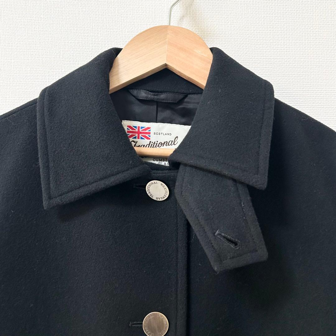 2025AW✨トラディショナル　MALTON PEA COAT ブラック　34