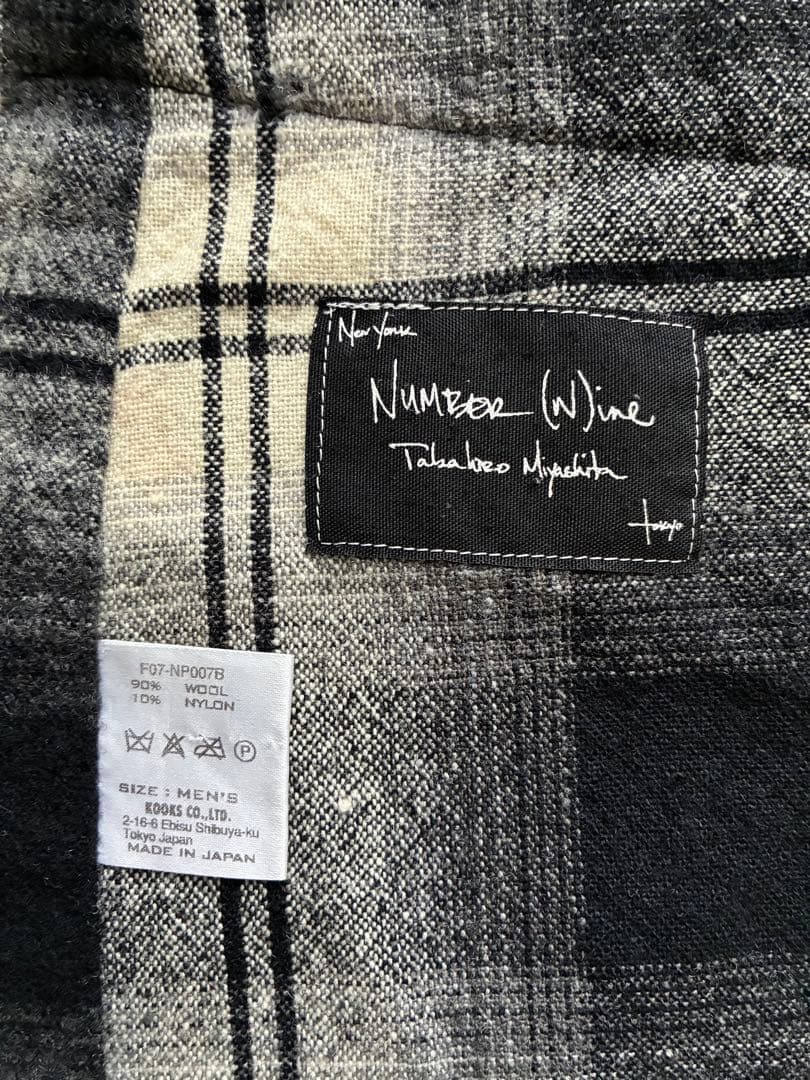 yuri.vintage NUMBER(N)INE07AWチェックスカート