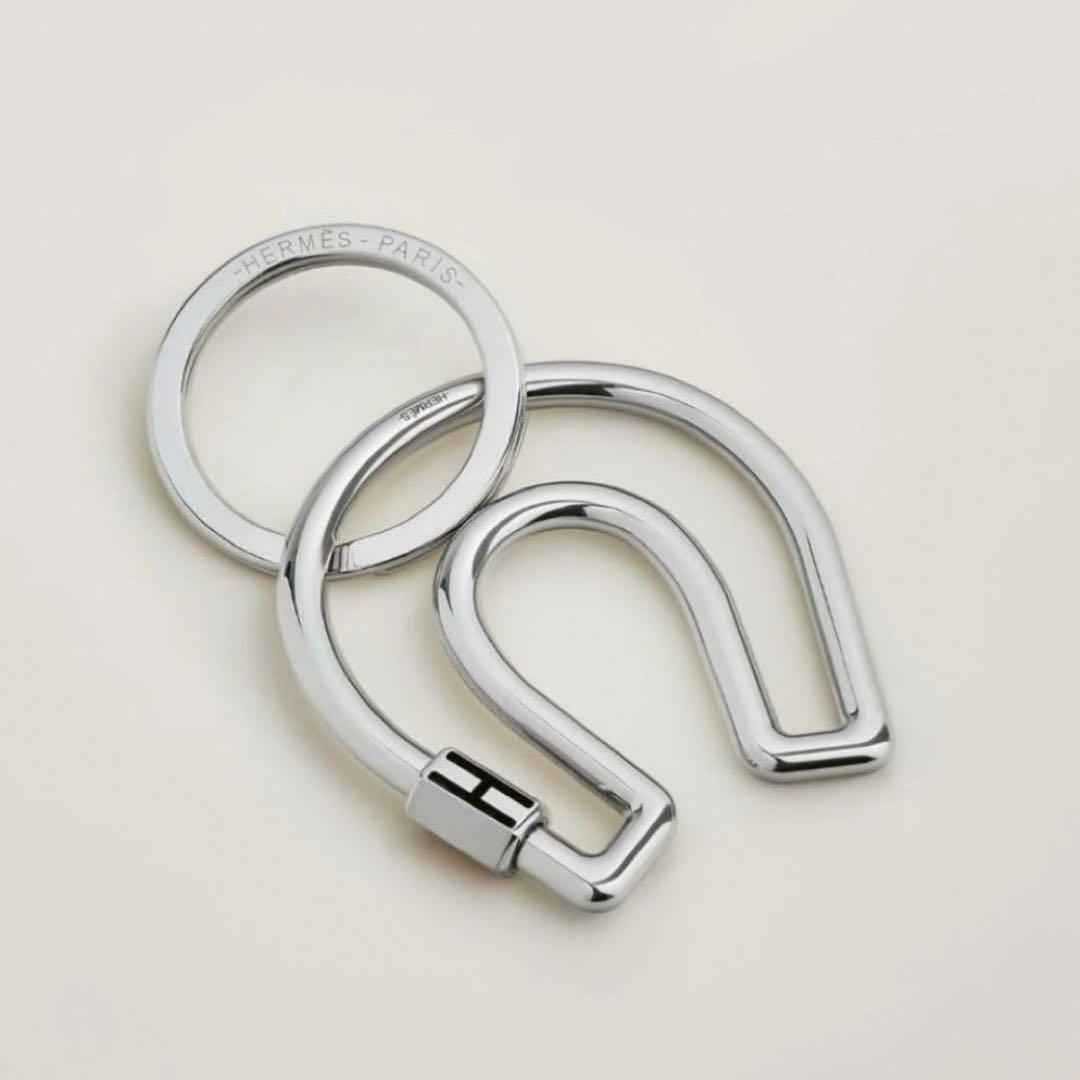 新品　HERMES エルメス　キーホルダー フェール・ア・シュヴァル　ブラック