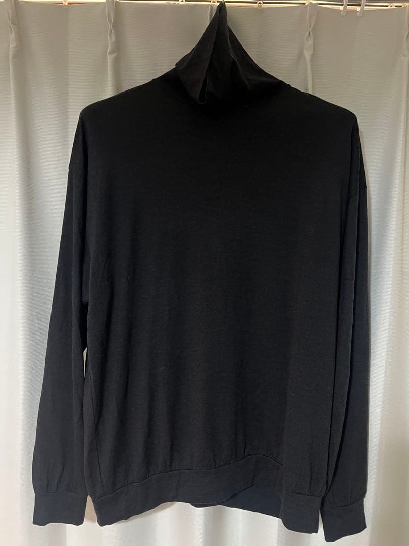 24aw ウール天竺長袖タートルネック　size4