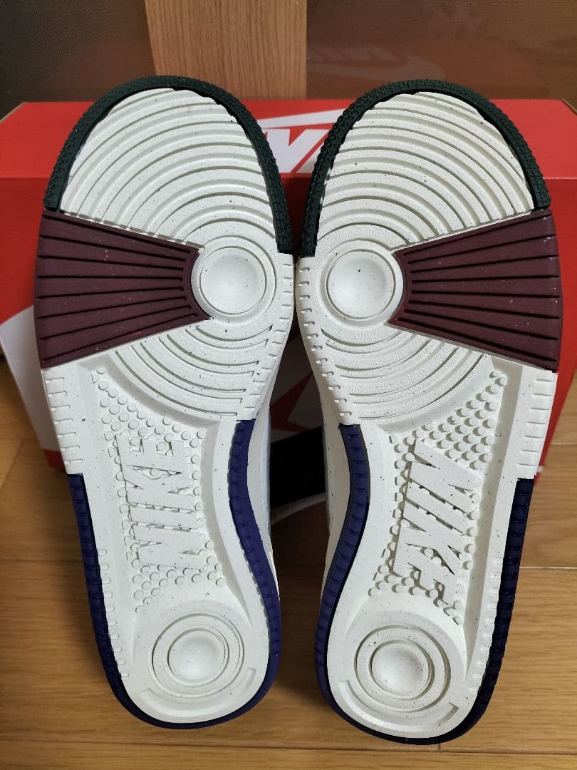 NIKE Air Force 1 ホワイト/グリーン/バーガンディ/ネイビー