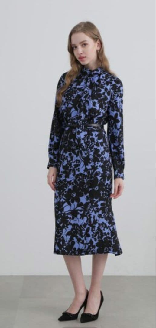 Pinky&Dianne フラワープリントワンピース