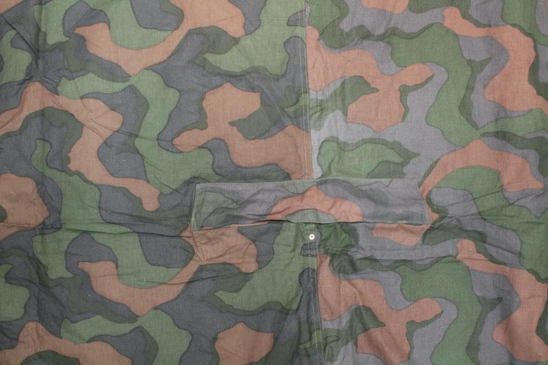デッドストック ノルウェー軍 テント A カモフラージュ2 軍幕 ポンチョシート