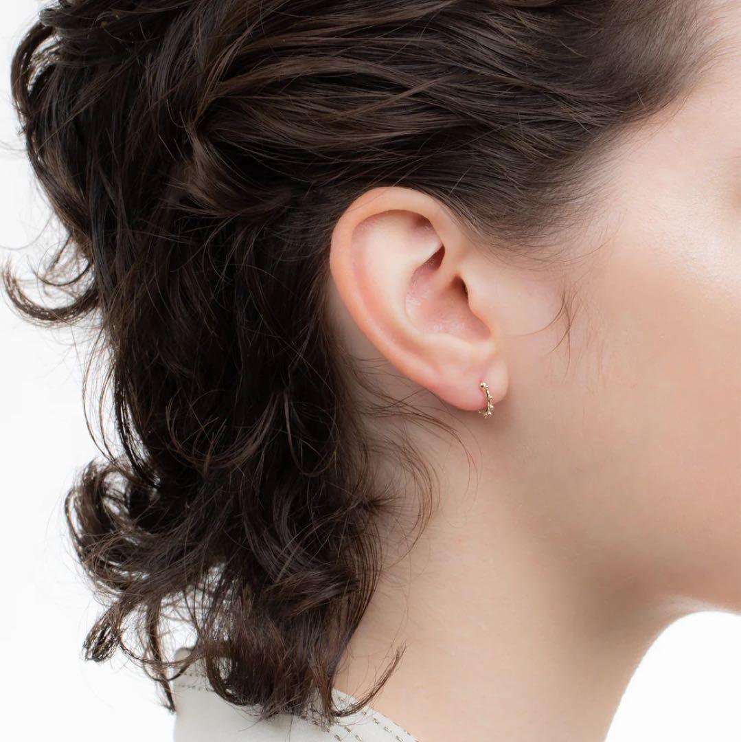 新品★ヒロタカ　アネモネ　バギー　フープピアス