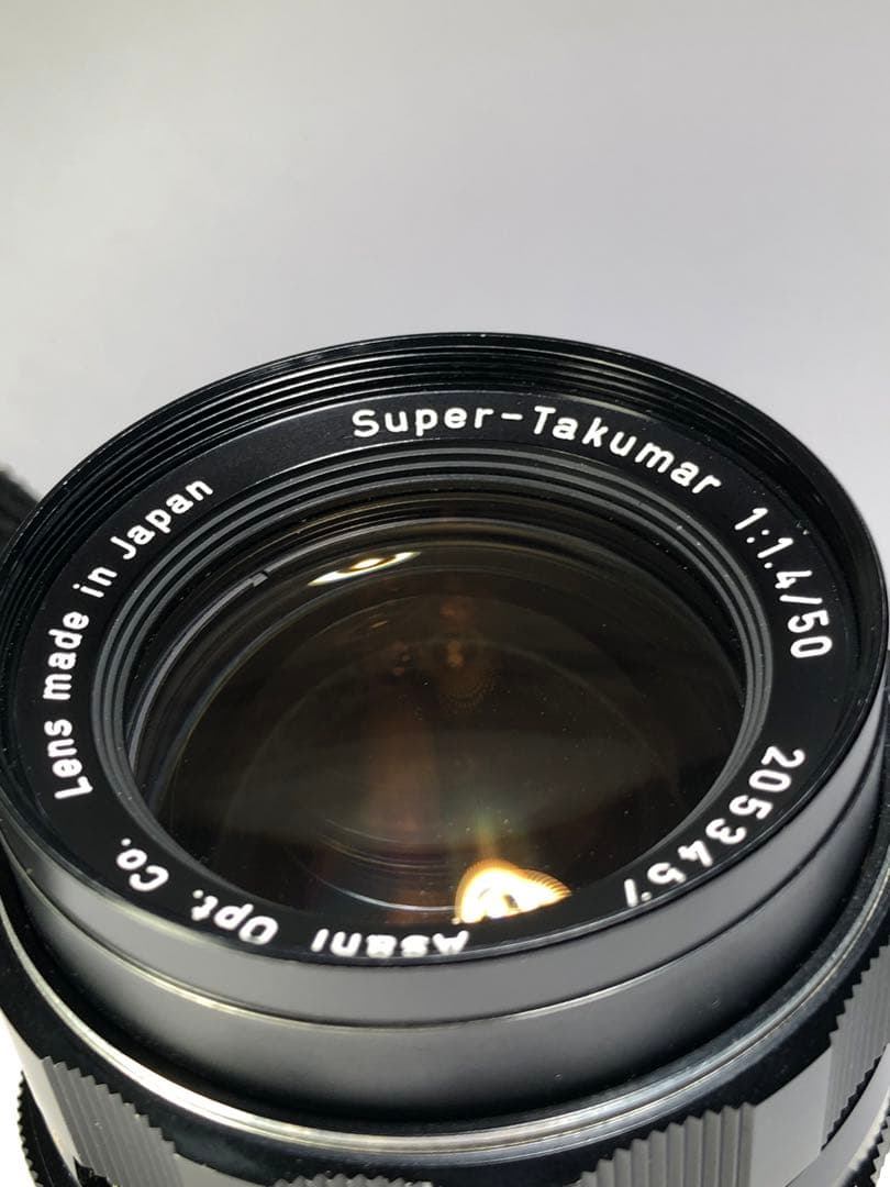 フード付pentax super takumar 50mm f1.4 m42