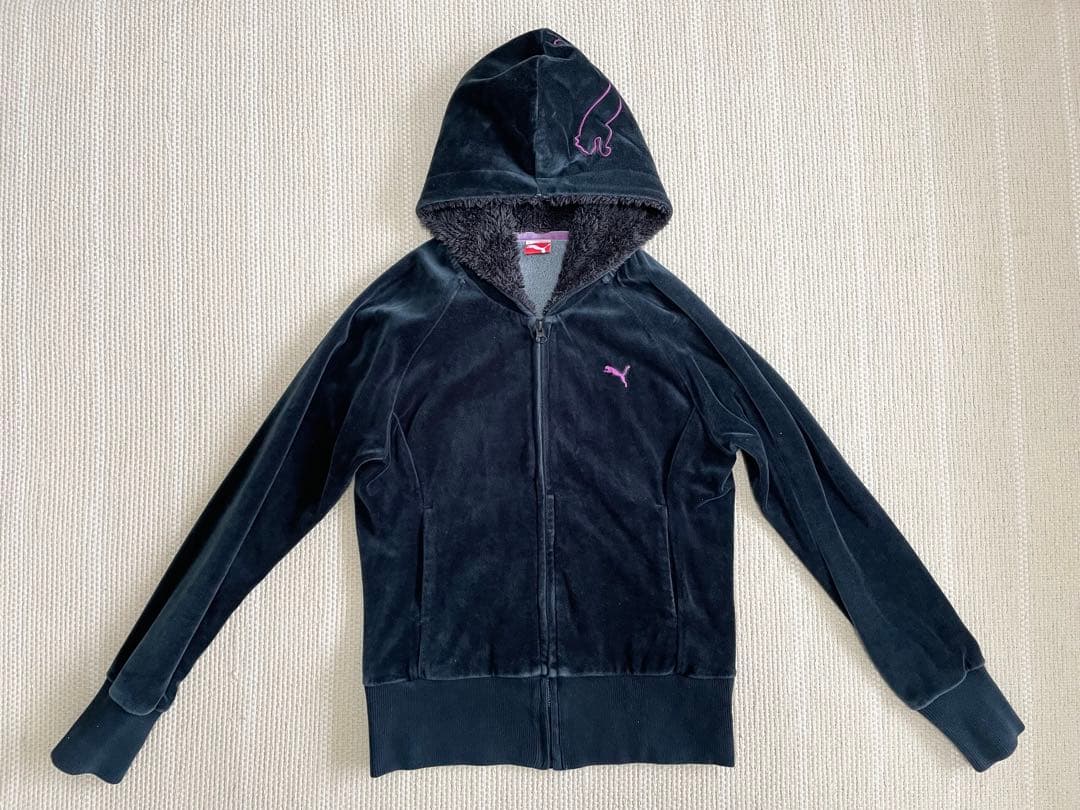 PUMA ベロア 上下セットアップ ブラック S