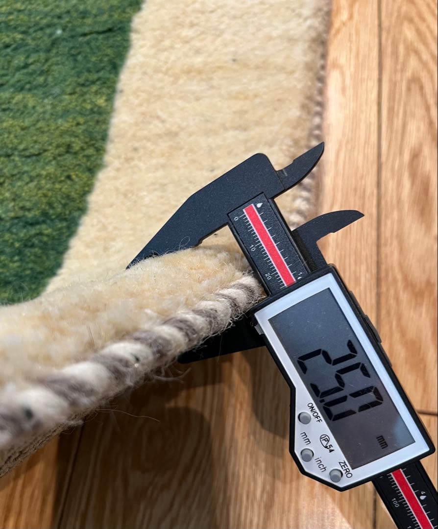 【キャンペーン】ギャッベ リビング168×120 グリーン　緑　生命の木　花