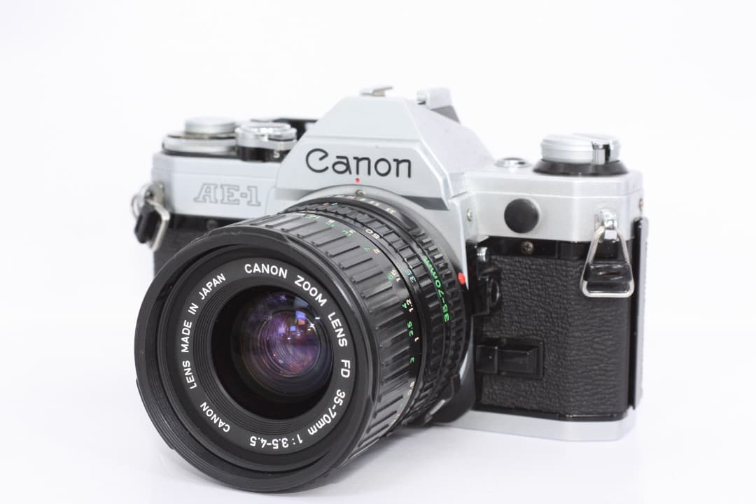 CANON AE-1(NEW FD 35-70mm レンズ付き)完動品#366