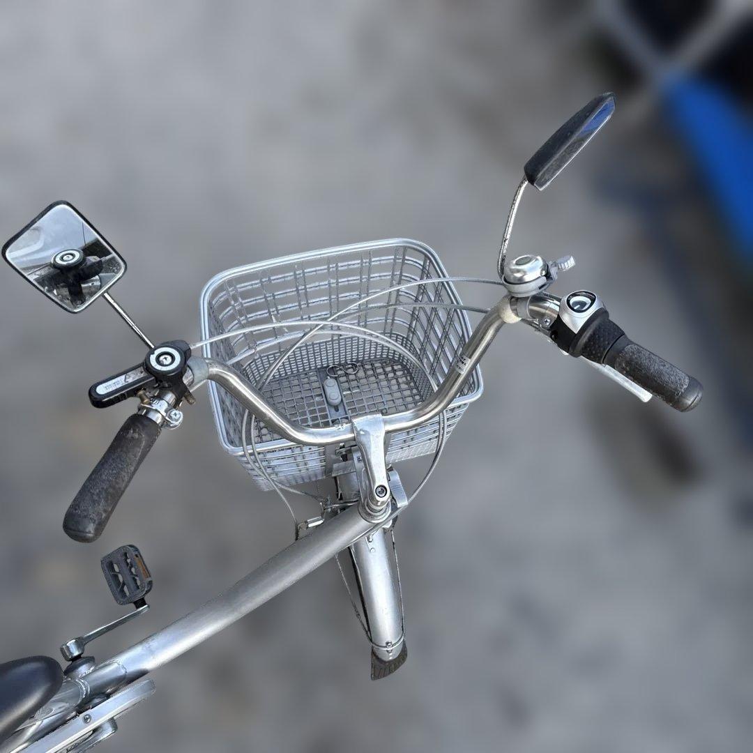 大人用三輪車 前後カゴ付き　3速ギア付き