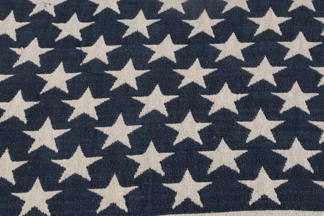 ビンテージ　アメリカ国旗デザイン ブランケット　　絨毯