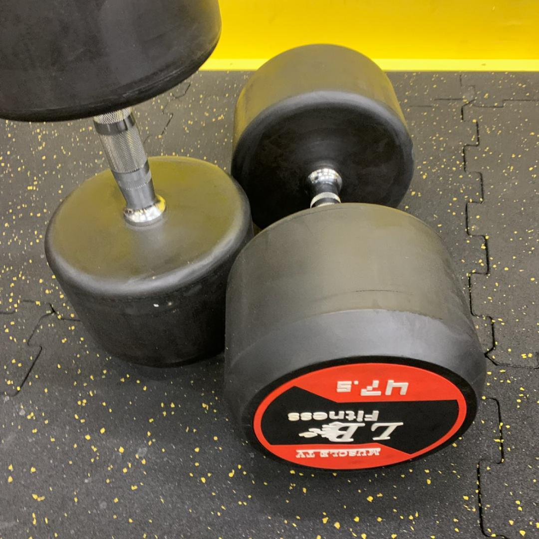 ラバー ダンベル 47.5kg × 2個 セット