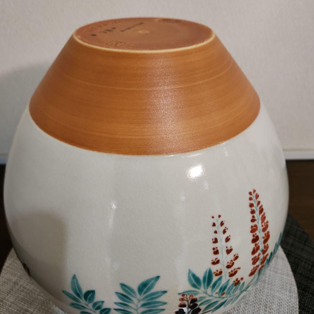 野々村仁清作　色絵藤花文茶壺　復刻限定品