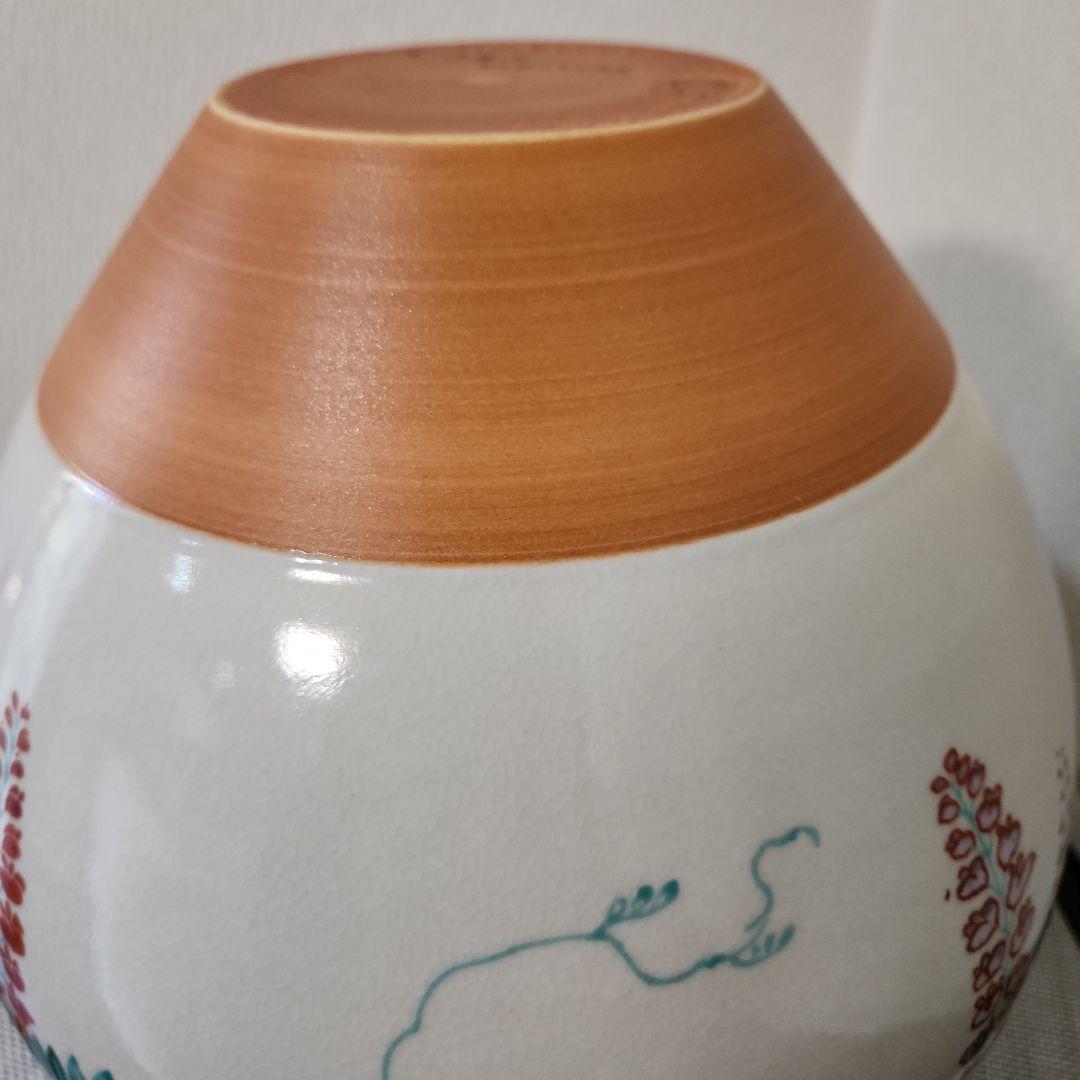 野々村仁清作　色絵藤花文茶壺　復刻限定品