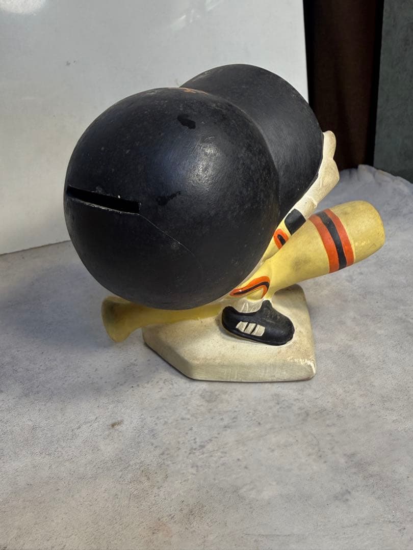 昭和レトロ 読売ジャイアンツ ミスタージャイアンツ 貯金箱 陶器製 当時物