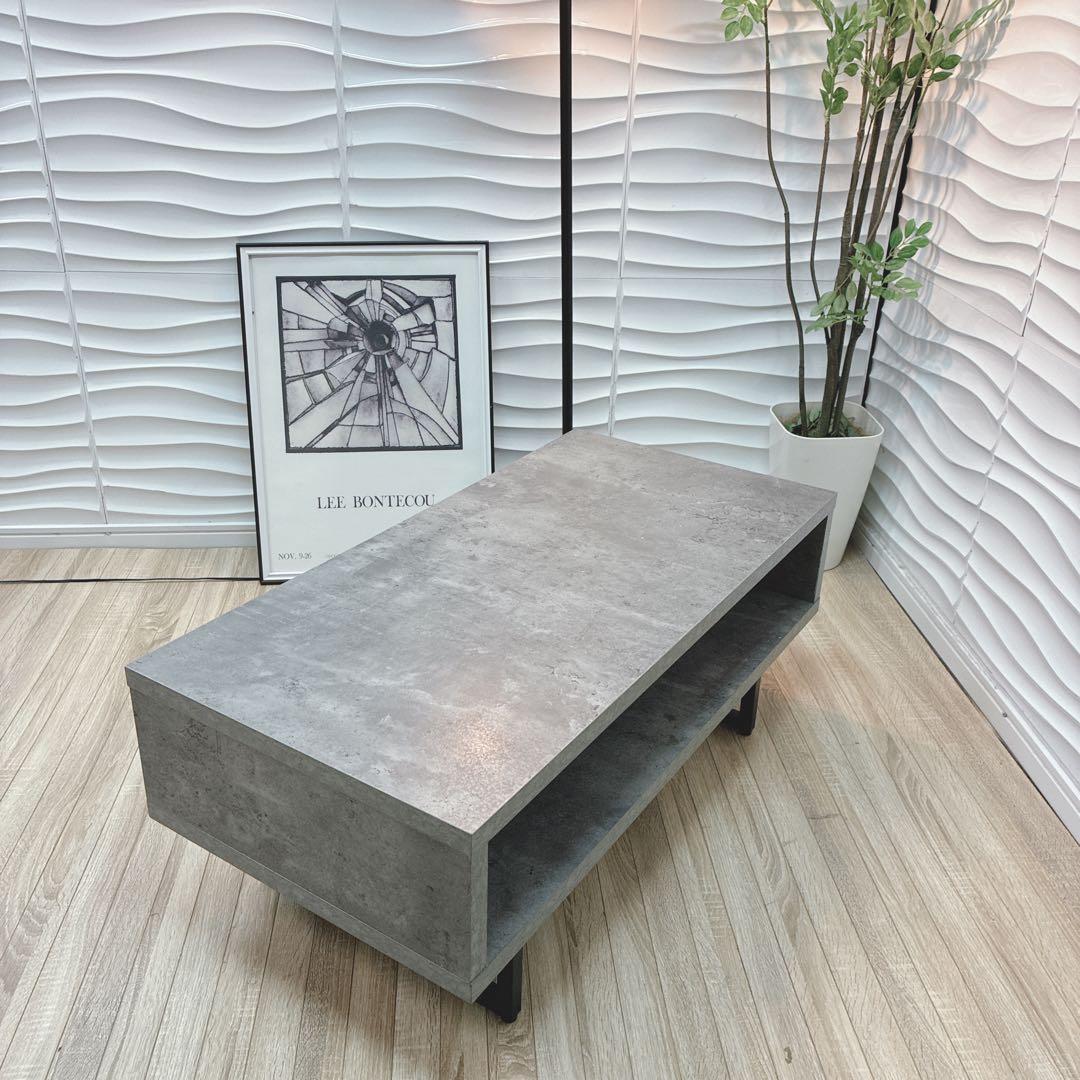 ◇大阪府 神戸市 配達料無料！◇ローテーブル◇センターテーブル◇コンクリート調◇