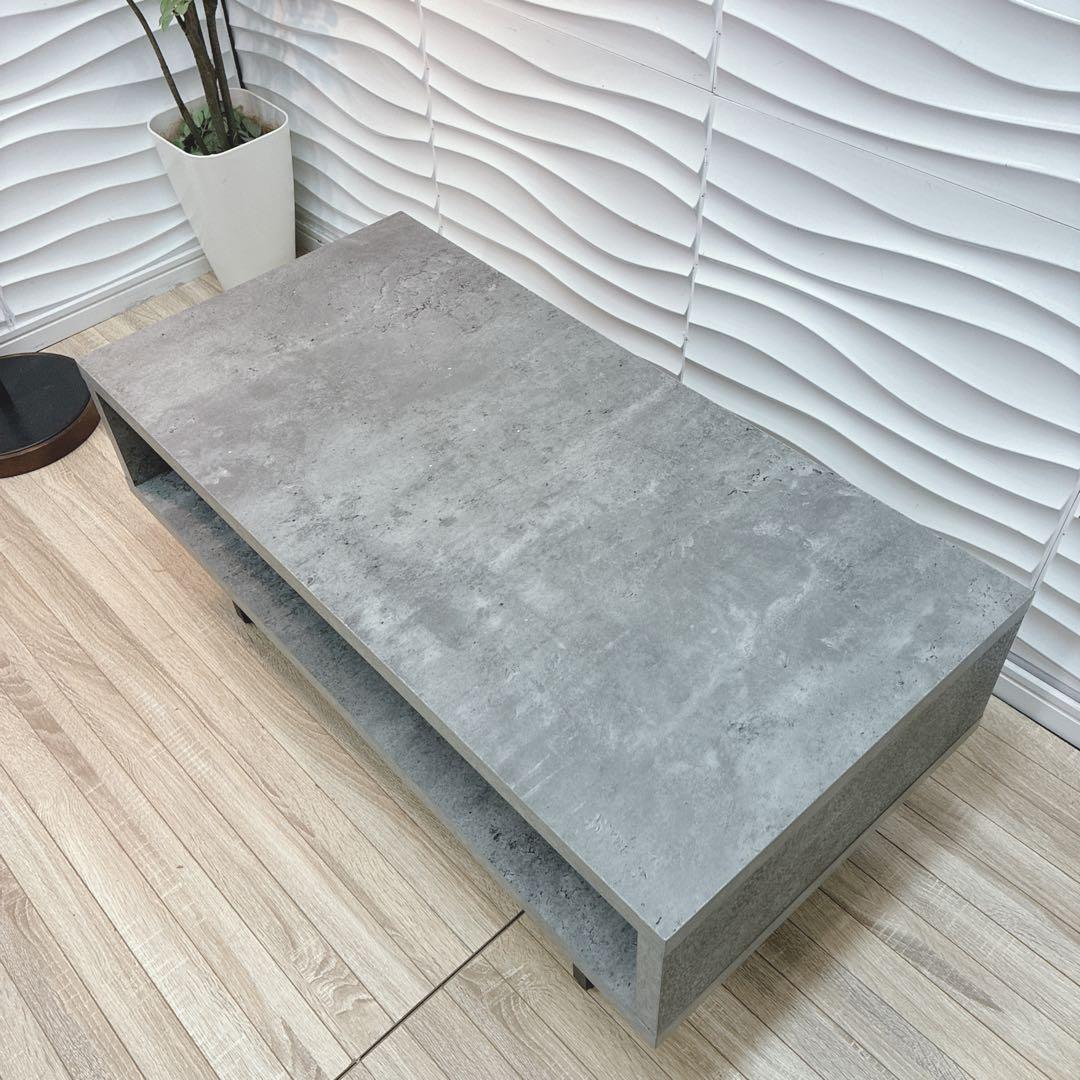 ◇大阪府 神戸市 配達料無料！◇ローテーブル◇センターテーブル◇コンクリート調◇