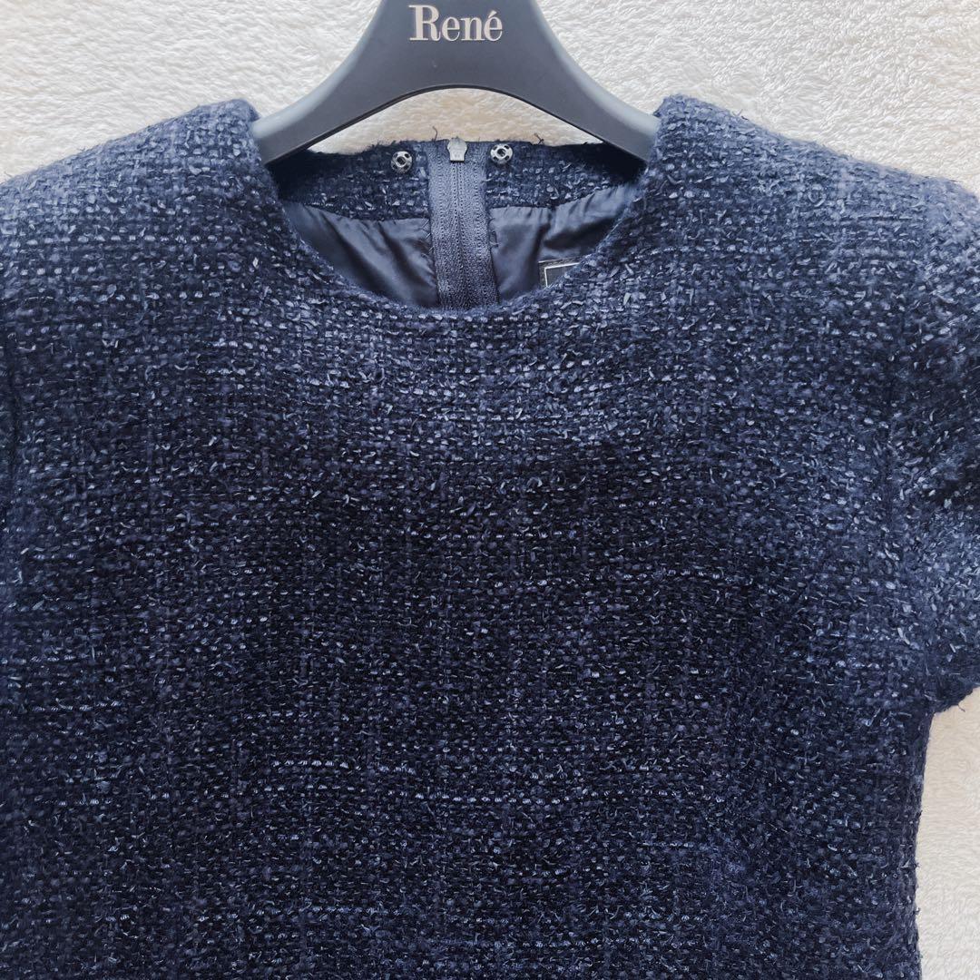 フォクシー ジェシカ ツイード ワンピース 付け襟 41449 2020