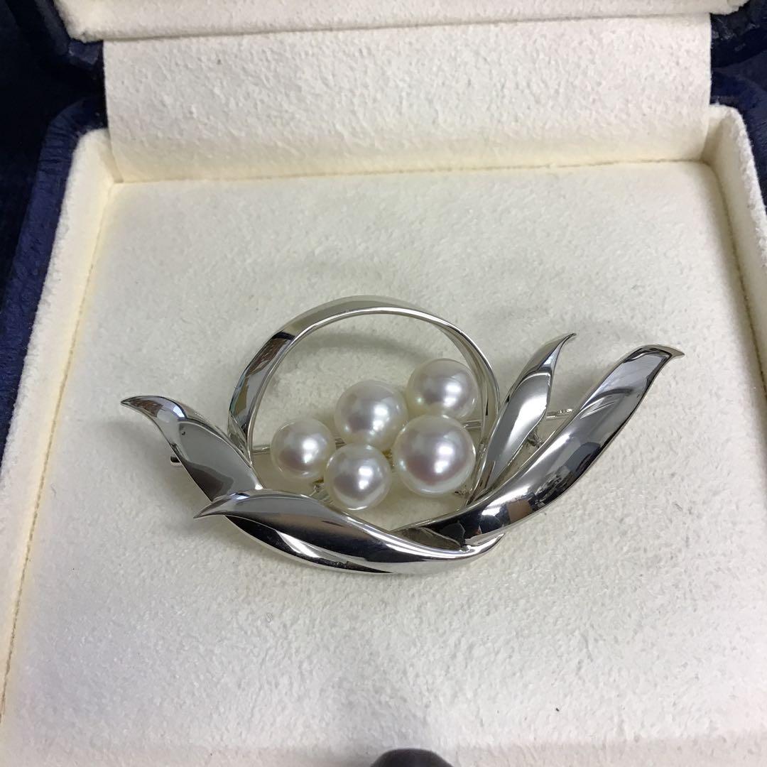 ❣️未使用❣️ Mikimoto ミキモト パールブローチ シルバー