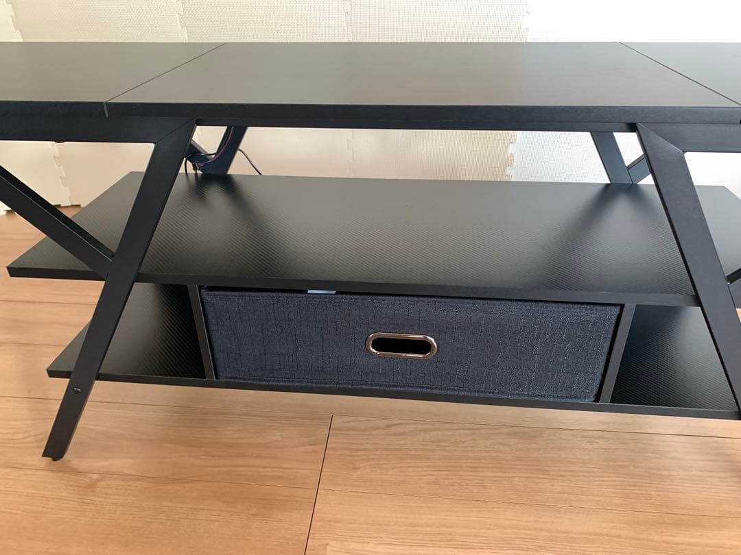 限定美品　TVボード　オーディオ　ラック　LEDカーボン