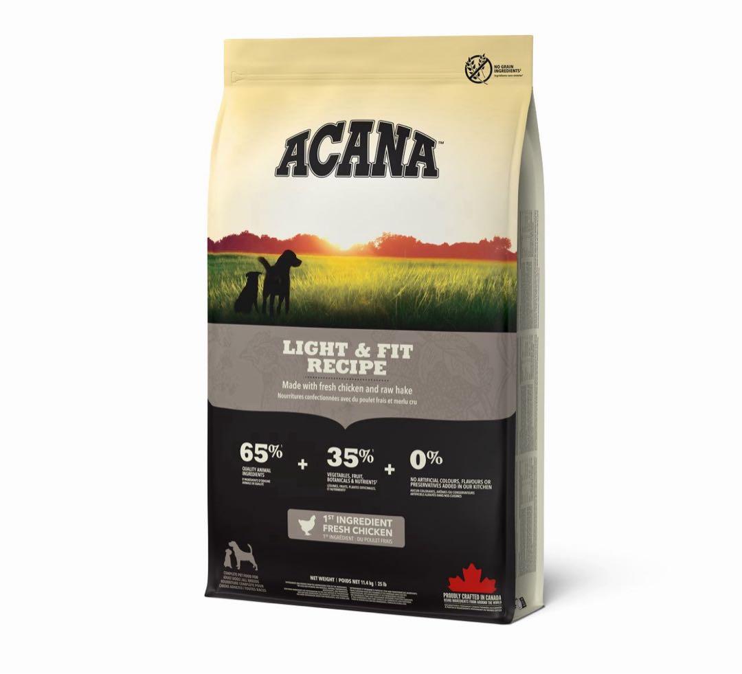 【11.4kg】アカナライトフィットレシピドッグフード