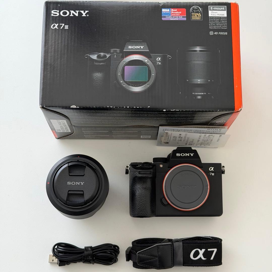 【美品】SONYデジタル一眼カメラα7 III レンズキット ILCE-7M3K