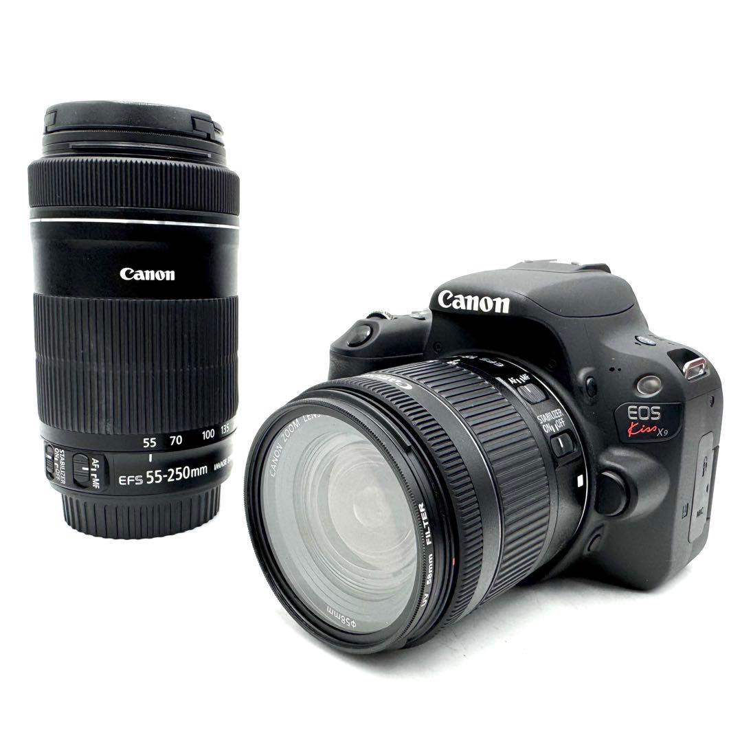 ほぼ新品 CANON EOS kiss x9 ダブルズームキット キャノン