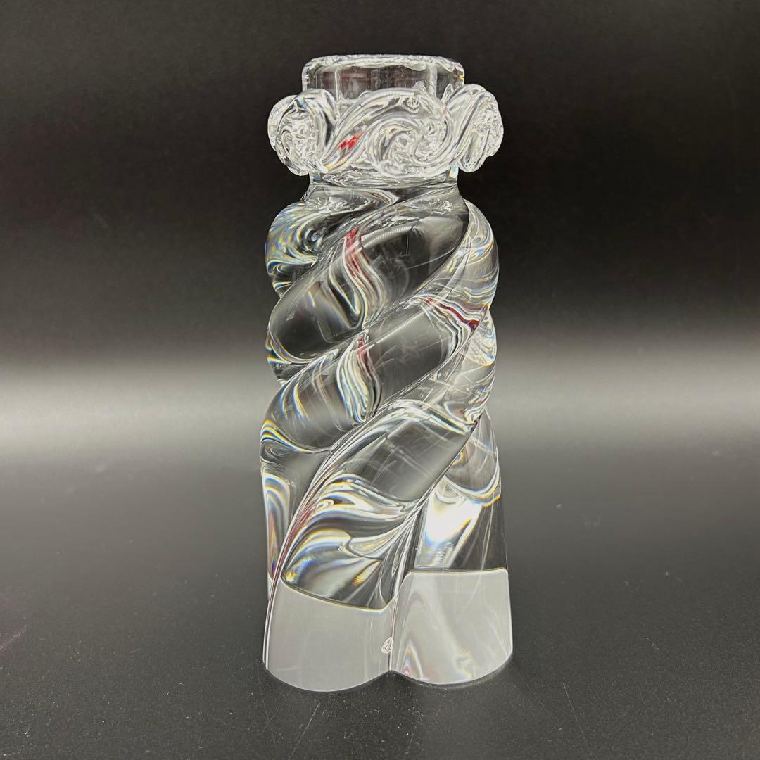 【新品・未使用品】　BACCARAT キャンドルスタンド　ロウソク　スパイラル