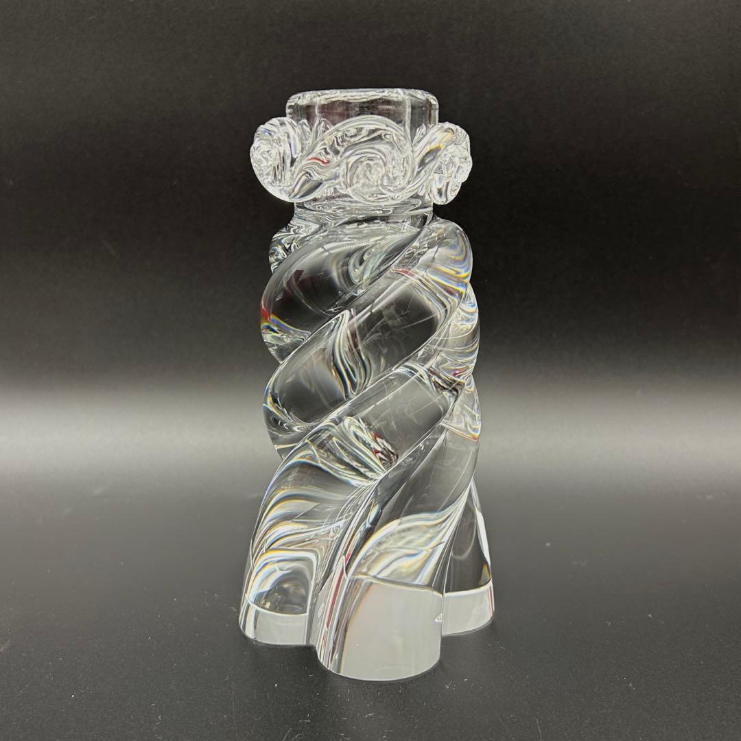 【新品・未使用品】　BACCARAT キャンドルスタンド　ロウソク　スパイラル