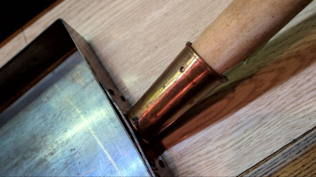 銅製 卵焼き器 金属製 木製ハンドル 卵焼きフライパン 木蓋付き