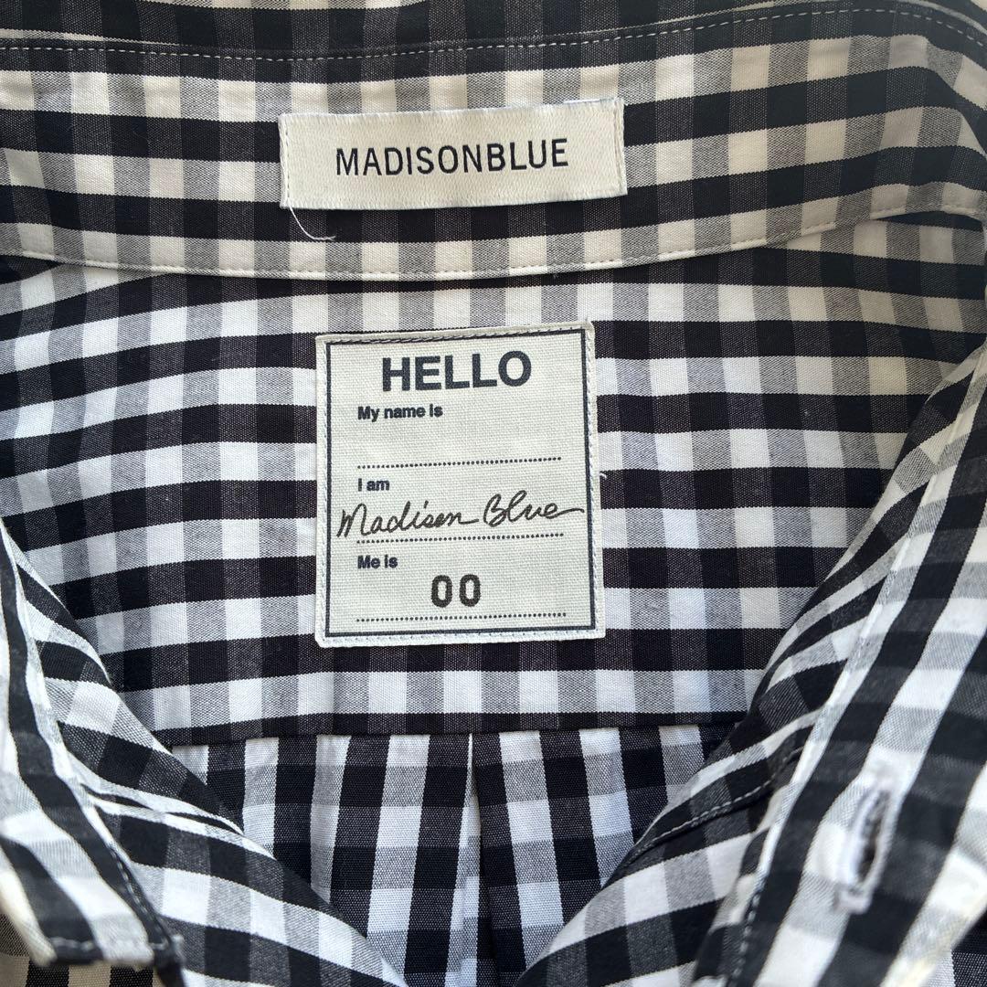 MADISONBLUE B.D. SH GINGHAM/ブラック