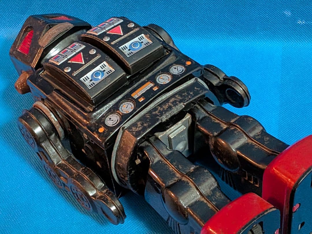 １９６０年代堀川玩具製「スーパー火星大王」稀少レア不動ブリキロボットジャンク扱品