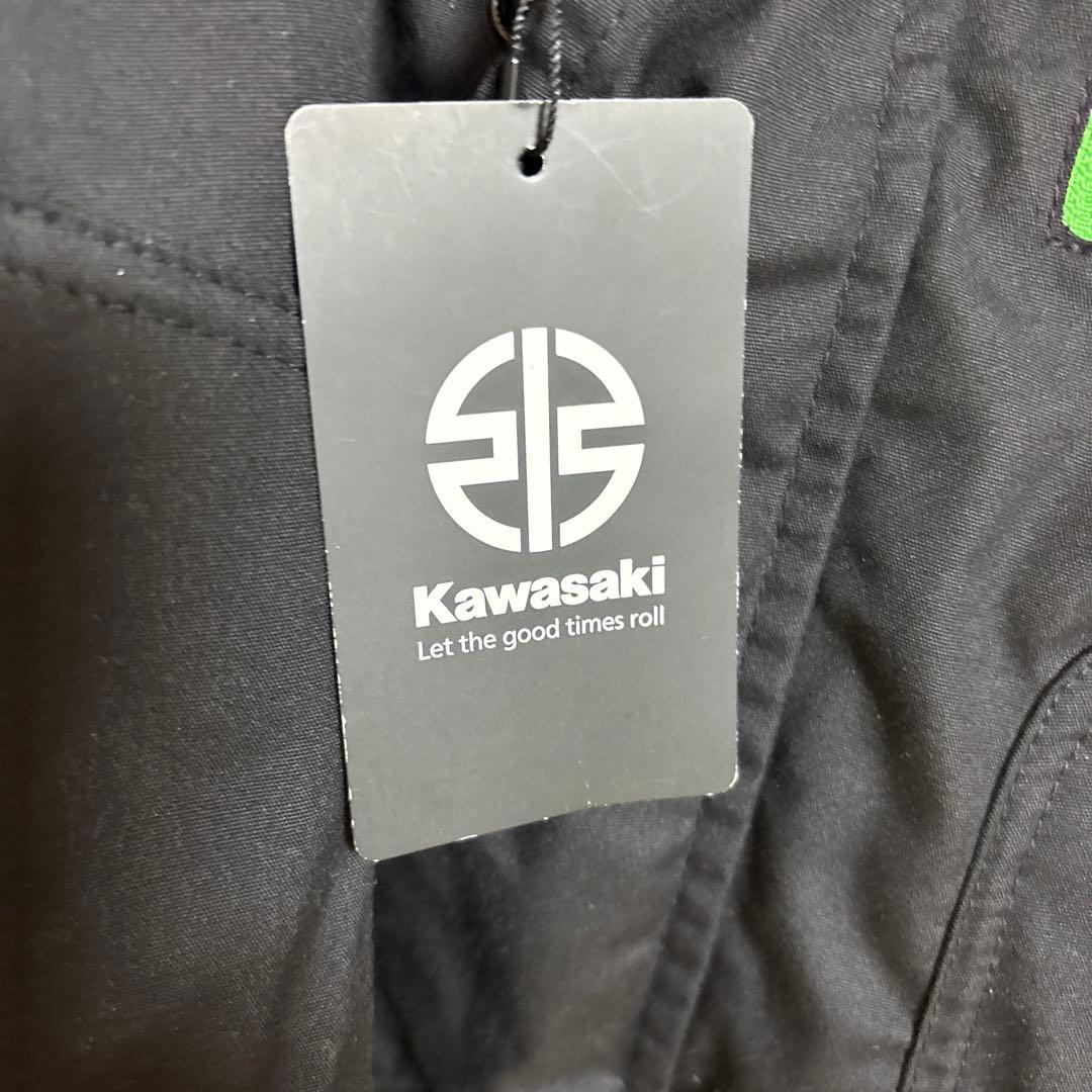 Kawasaki スタッフブルゾンジャケット LL 黒/緑