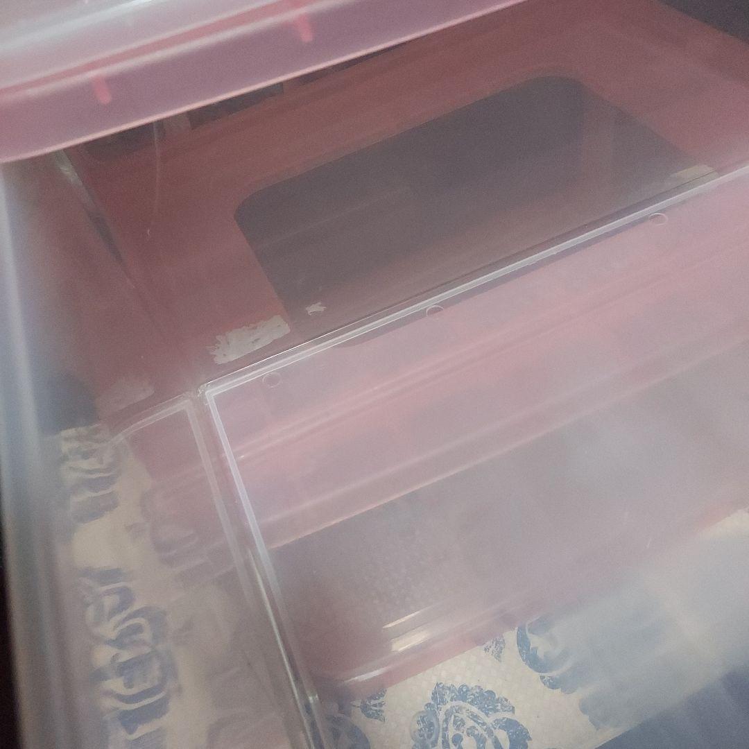 ハローキティ1998年 3段収納ボックス ピンク お花