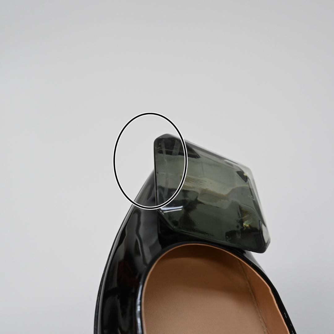 ■ □ 47369★年 ジャンヴィト ロッシ パンプス エナメル ブラック