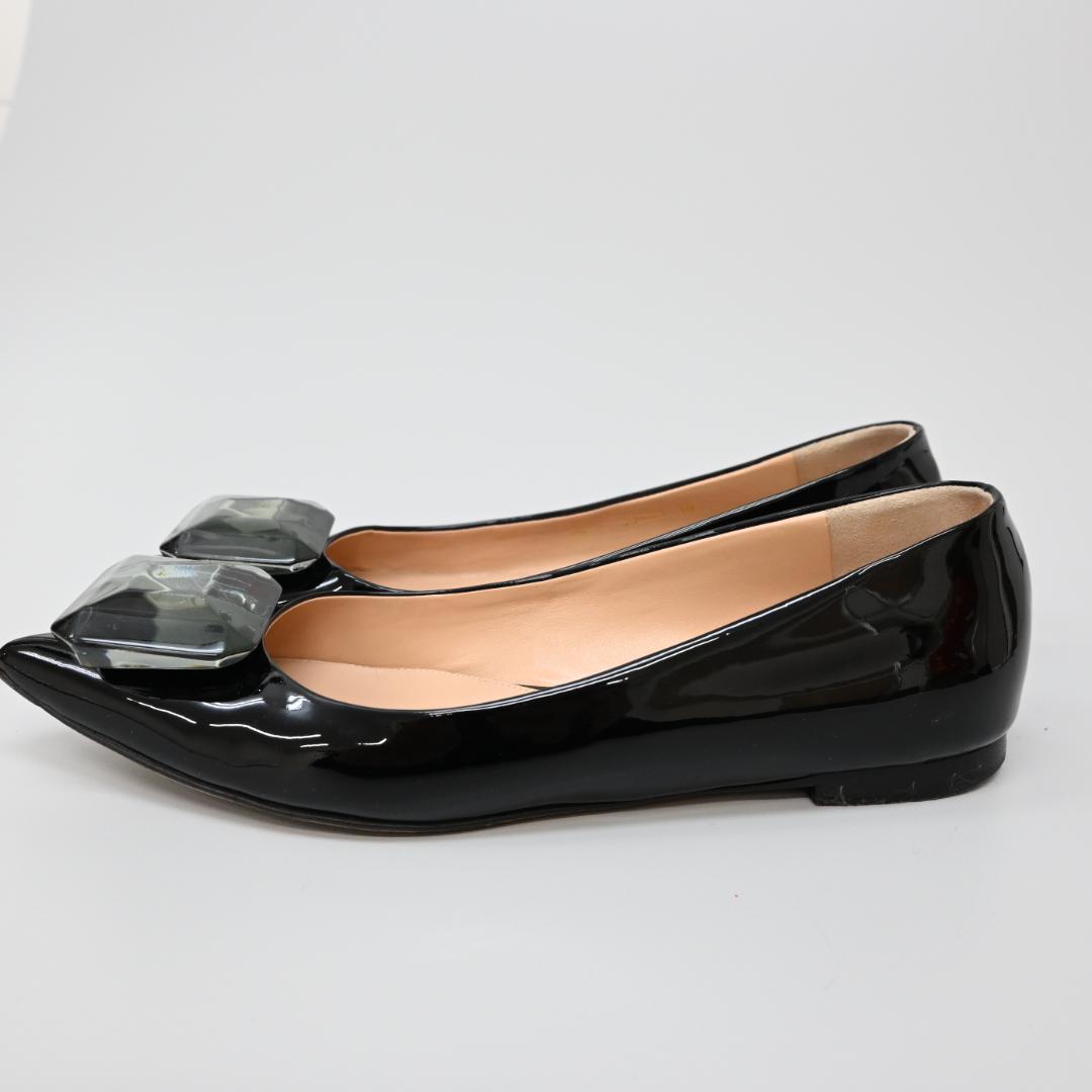 ■ □ 47369★年 ジャンヴィト ロッシ パンプス エナメル ブラック