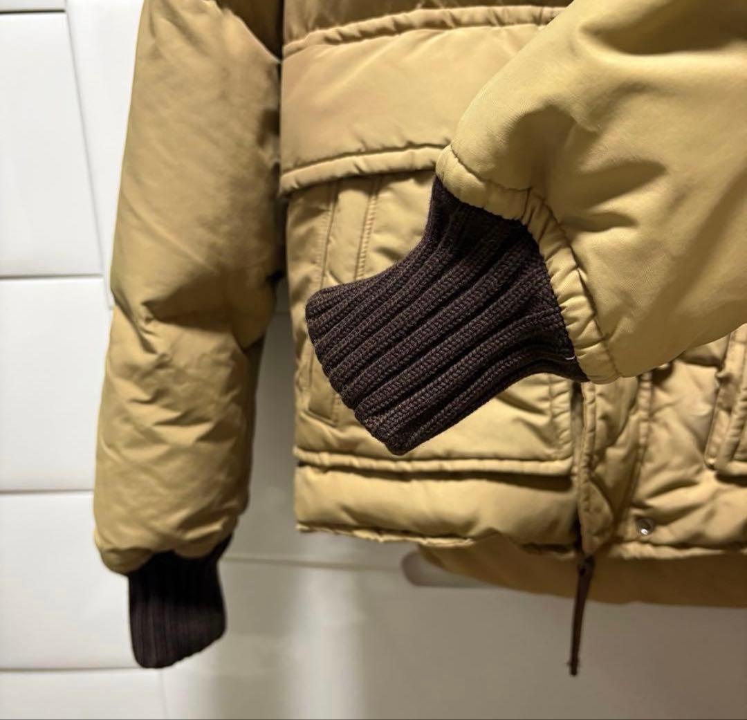 DSQUARED2 ディースクエアード　ファー付きベージュダウンジャケット