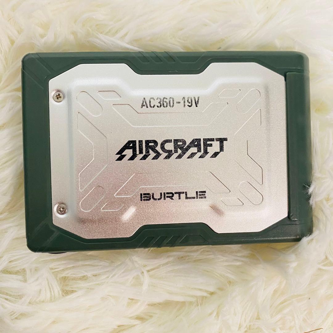 【美品】BURTLE AIRCRAFT19Vバッテリー・ファン・充電器・ケーブル