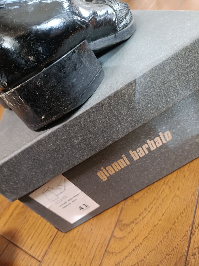 gianni barbato ジャンニバルバート パイソン+エナメルブーツ