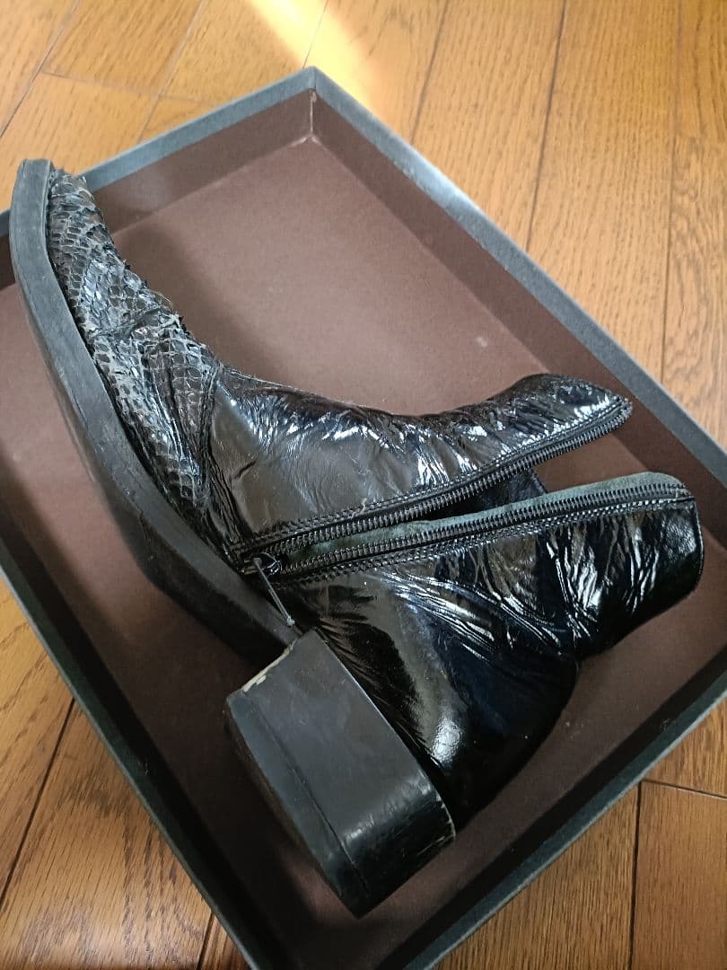 gianni barbato ジャンニバルバート パイソン+エナメルブーツ