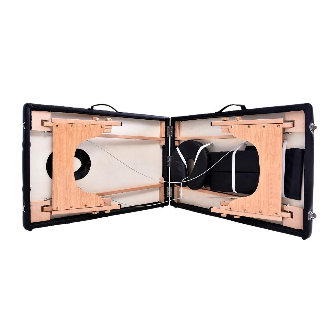 ホワイト マッサージベッド 折りたたみ コンパクト超軽量エステベッドマッサージ台