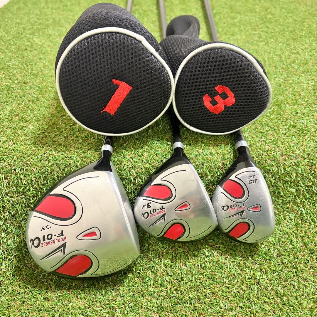 レフティ｜初心者おすすめ　ワールドイーグル　ゴルフクラブセット　10本