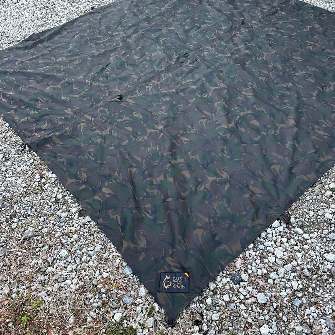 ブッシュクラフトスペイン　カモ　タープ