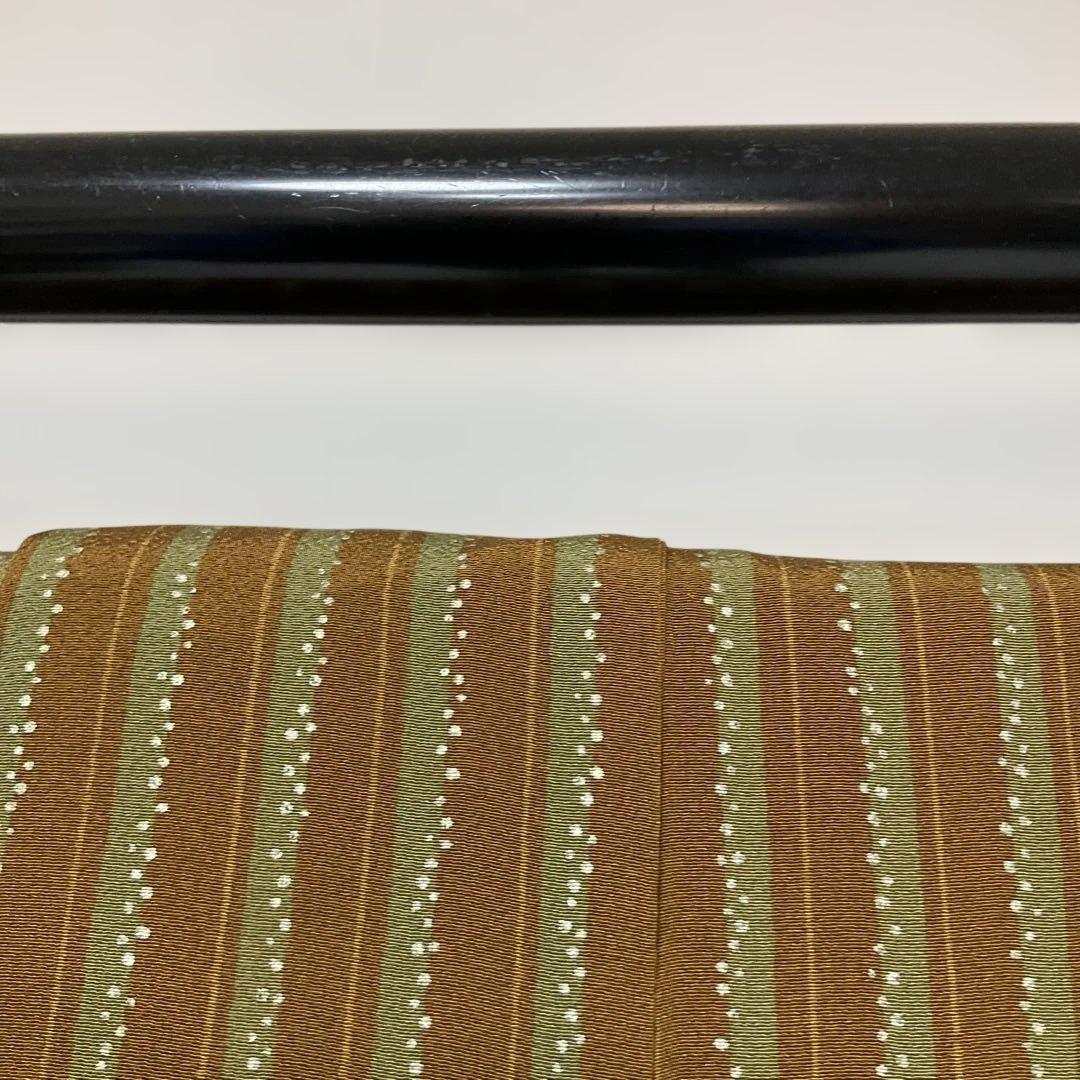 No.2963 正絹作家物(二代目清次郎)金彩縦縞訪問着　落款　美品