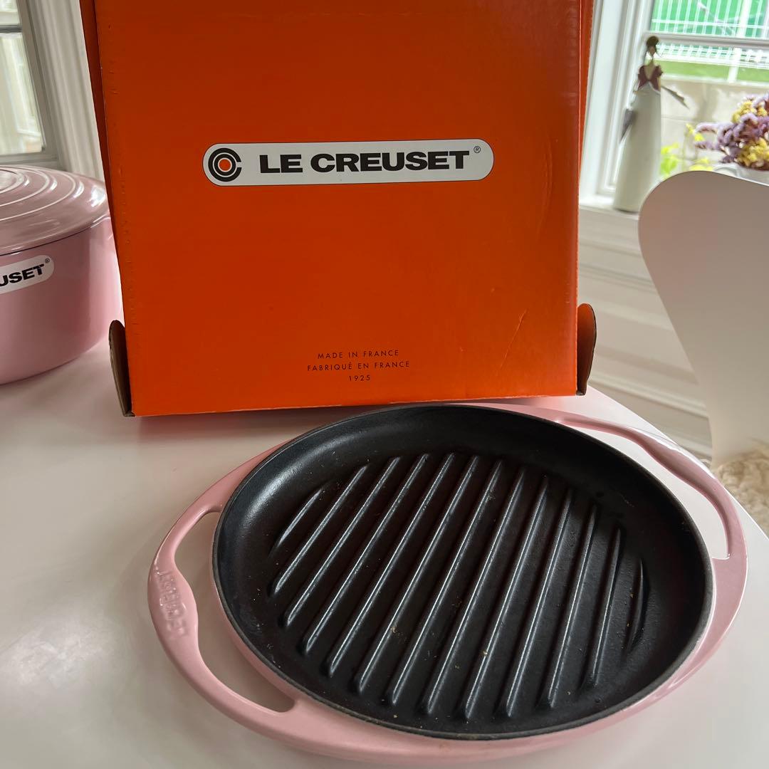 LE CREUSET 鍋・蒸し器、フライパンセット ピンク24cm